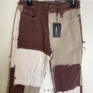 Brown Jaded London Patchwork Pants 🤎
